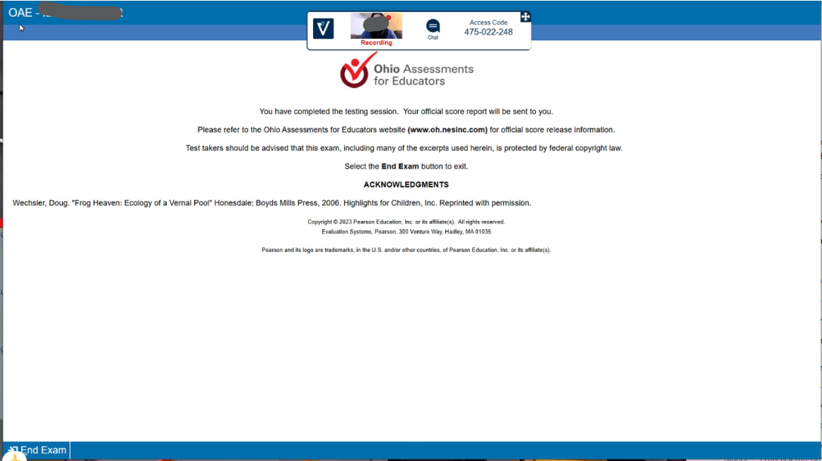 OEA Exam